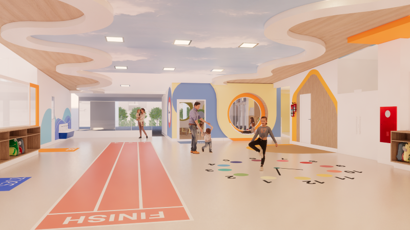 Projeto utilizando as cores a favor na arquitetura escolar infantil